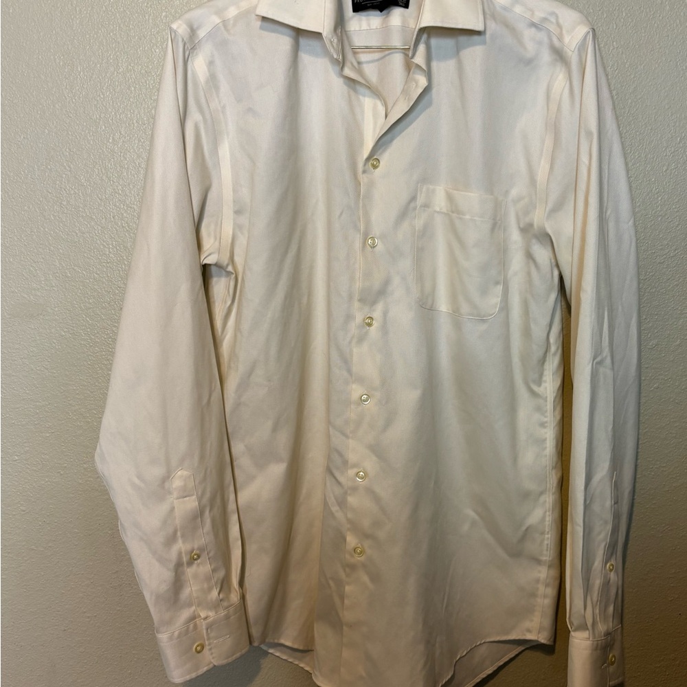 Pronto‎ Uomo MEN'S DRESS SHIRT Modern FIT  16 36/37 light Yellow/108-40